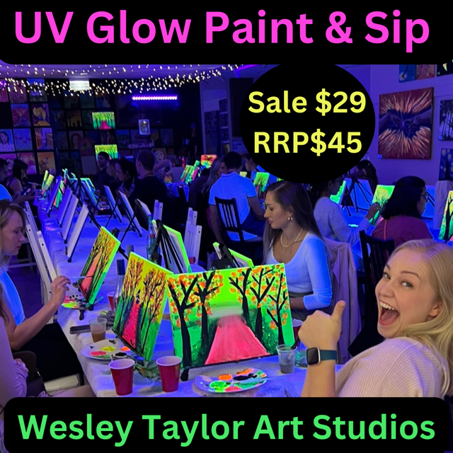 UV Glow Paint & Sip